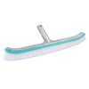 18in Swimming Pool Brush Plastic Nylon Stainless Steel Cleaning Tool