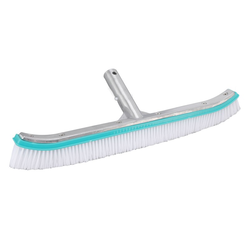 18in Swimming Pool Brush Plastic Nylon Stainless Steel Cleaning Tool