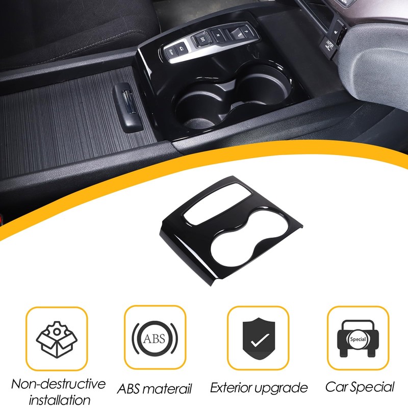 Heutamo Center Console Gear Shift Panel Trim Cover Compatible with