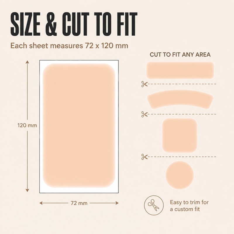 12 Pcs Breathable Second Skin Tape for Tattoo Cover -