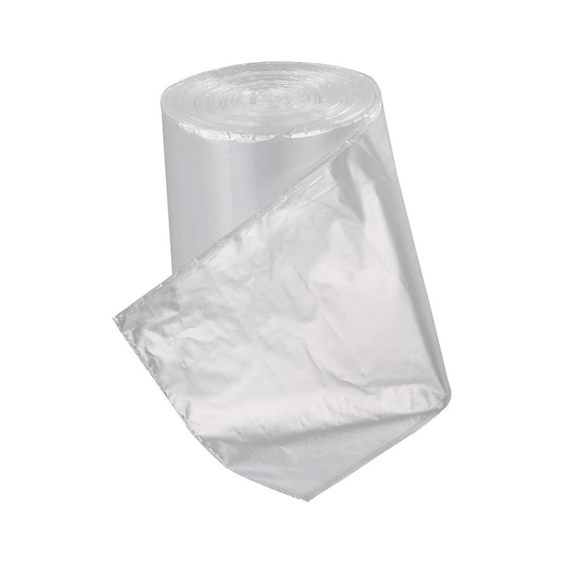 Cadine 6 Litre Bin Bags Small with Plastic, Transparent, Pack