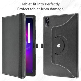 MAMA MOUTH Compatible with Acer Iconia Tab P11 Case,360 Degree Rotating With Premium PU Leather Sleeve Cover Case for Acer Iconia Tab P11 11 Inch Tablet,Black