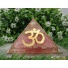 Amazing Gemstone Large Orgone Pyramid | Rose Quartz Pyramid Crystal