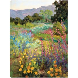 Fine Art Canvas Spring Days Canvas Wall Decor by Artist Ellie Freudenstein for Living Room, Bedroom, Bathroom, Kitchen, Office, Bar, Dining & Guest Room - Ready to Hang - 24 in x 32 in