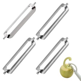 Pack of 4 Peeler Replacement Blade, Replacement Blades for Tupper Peeler, Turbo Peeler, Suitable for Most Peeling Machines on the Market
