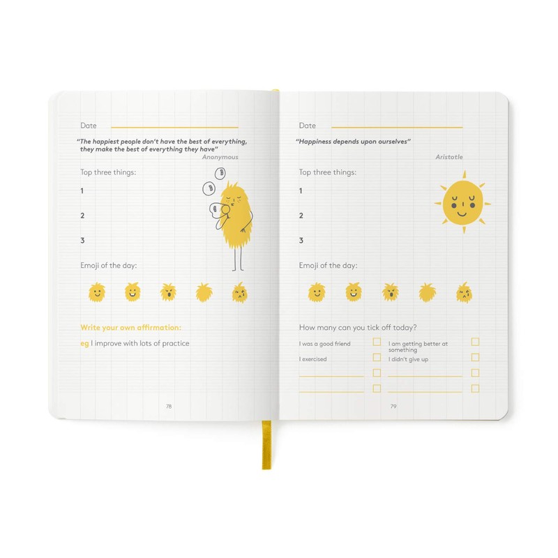 HappySelf Kids Journal - Daily Diary for Kids Aged 6-12,