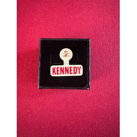 1960, John F. Kennedy, "Un-Used", (1") Campaign Tab Pin (Scarce / Vintage)