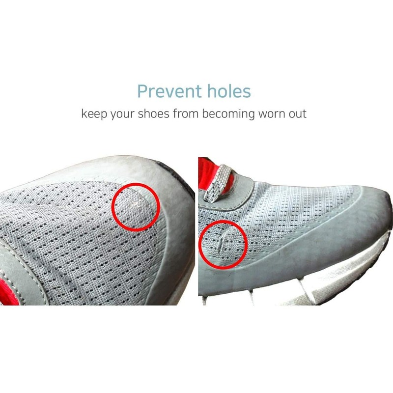 Shoe Toebox Toeburst Blowout Hole Prevention Insert/Patch (Black)