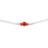 Carnelian Dainty Choker in Sterling Silver