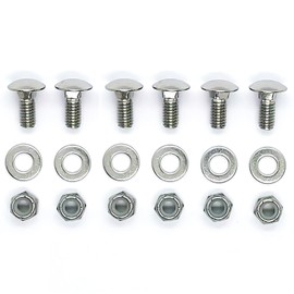 784-5581A Carriage Bolts Nuts for Snow Blower Shave Plate Scraper Bar (5/16-18) 5/8" - 6Pcs