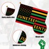 Coneatness Juneteenth Flags on Sticks 20 Pcs, Small Handheld Flags