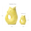 Gurgle Pot Fish Pitcher - Set of 2 - Lemon