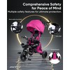 RIDYEE 7-in-1 Folding Toddler Tricycle for 18 Months to 5