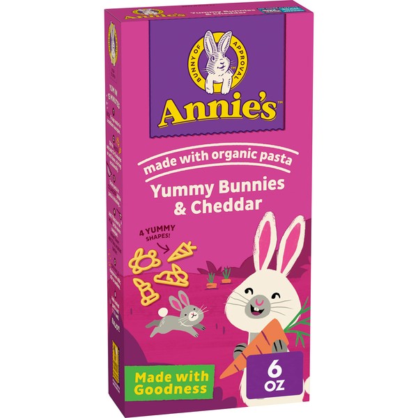Annie's Homegrown Bunny Shape Pasta & Yummy Cheese Macaroni and