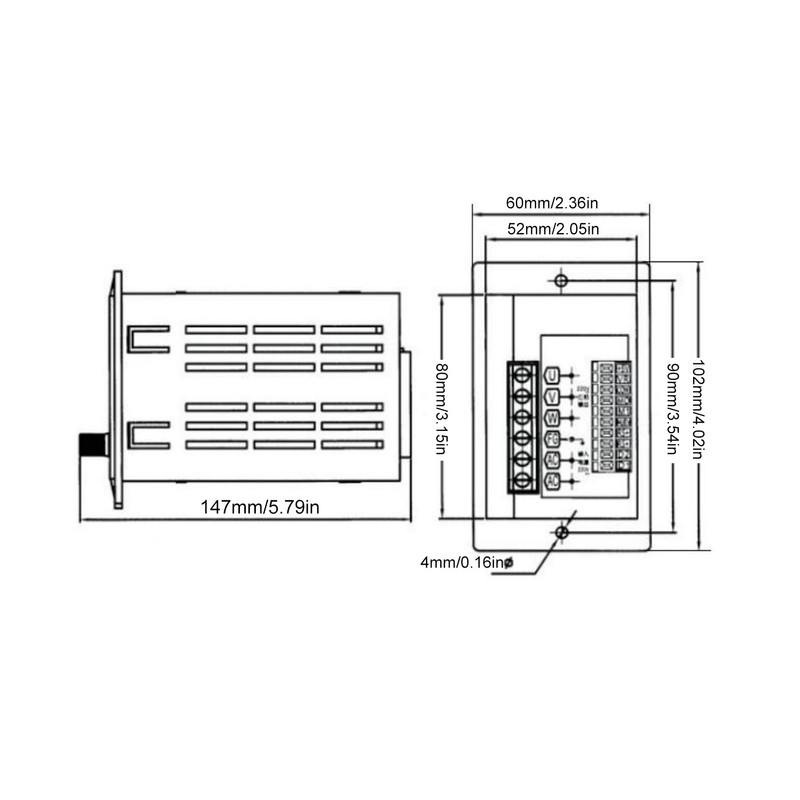 Variable Frequency Drive Controller Vector Control Inverter 60W 1PH 176‑264V