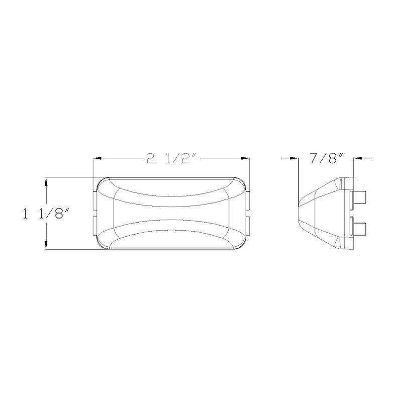 Lumitronics RV Mini Thin Line 37 Series Sealed LED Marker/Clearance