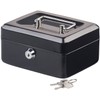 Xcase Steel Cash Box 6 Compartment Coin Tray Lock 2