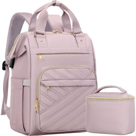 XJ-HOME Mochila De Mujer Para Portátil 17,3", Escolar Impermeable Para Mujer Bolsa Para Laptop, Grande Mochila De Viaje Para Mujeres Con USB Puerto, Mochila De Trabajo Para Profesora y Enfermera