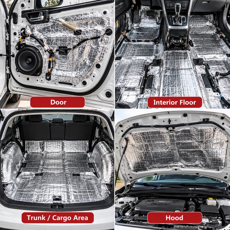 Car Sound Deadening Mat for Automotive Noise & Heat Insulation