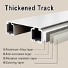 Silent Double Row Ceiling Curtain Track, Heavy-Duty Curtain Double Track