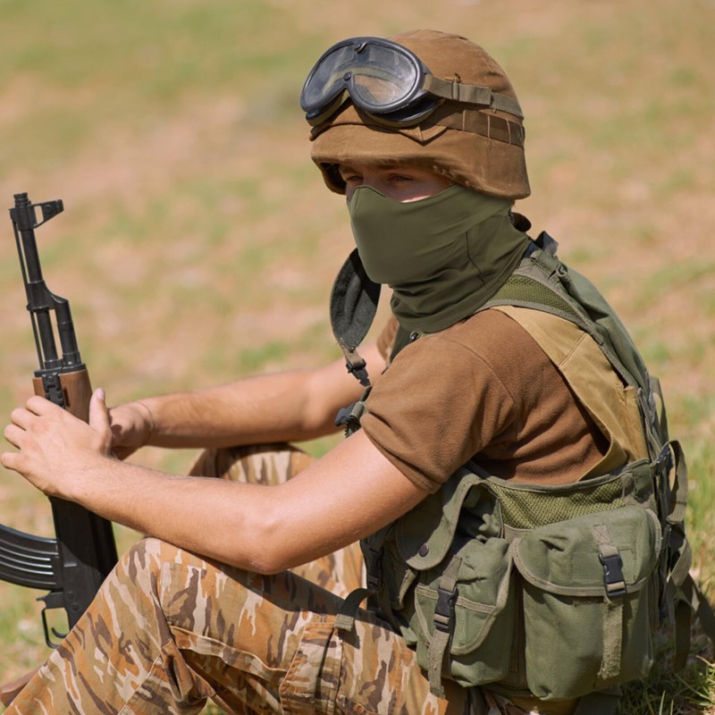 AOUTACC Balaclava Airsoft Mask, Ninja Style Tactical Airsoft Full Face