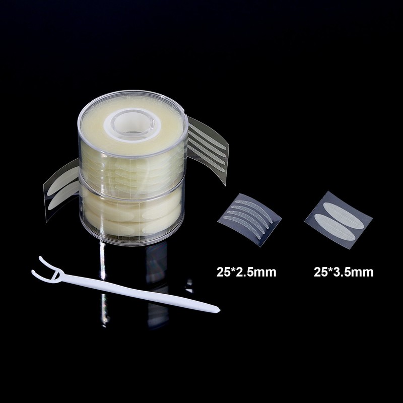 TecUnite 1200 Pieces Invisible Double Eyelid Tape Instant Lift Double
