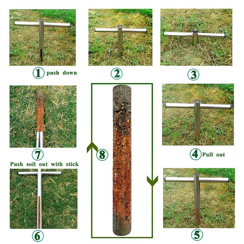 Soil Sample Probe 12 Inch with T Handle, Soil Sampler