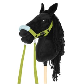 SKIPPI Halter for Hobby Horse - Light Green, Hobby Horse Accessories, Reins and 2 Pads in Set, Universal Size Halter Set