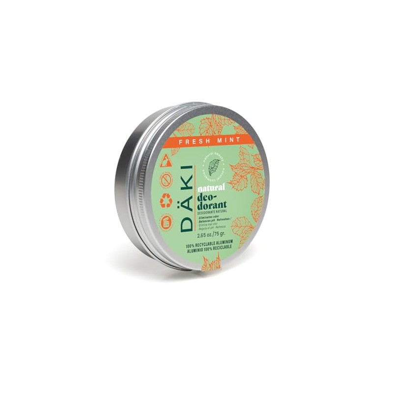 Däki Natural - Desodorante Natural en Crema Unisex, Fresh Mint