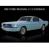 1965 Ford Mustang 2+2 Fastback in Blue New Metal Sign: 12x16" Free Shipping