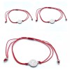 trendy Red String Saint Benedict Medal Bracelet Adjustable 6in-10in Religious