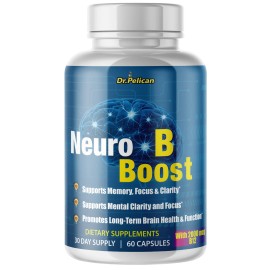 Pelican Vitamins Neuro B Boost- Brain & Cognitve Support - 60 Capsules