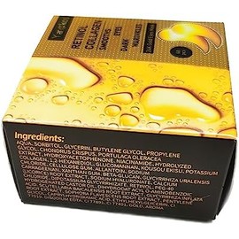 60 Pcs 24K Gold Under Eye Parches, 30 Pares Undereye Mask For Dark Circles Puffy Eyes Treatment, Almohadillas de Gel de Colágeno Hidratantes para