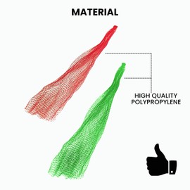 SIMOND STORE 500 Red & Green Nylon Poly Mesh Produce net Reusable Grocery bags Fruit Vegetable bag Eco friendly Food Storage bags see through