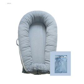 Coocoobaby Deluxe Lounger Cover | 100% Cotton Baby Lounger Extra Cover for Dockatot Deluxe | Hypoallergenic Infant Baby Nest Replacement | Cover Only (BeaconGrey_)