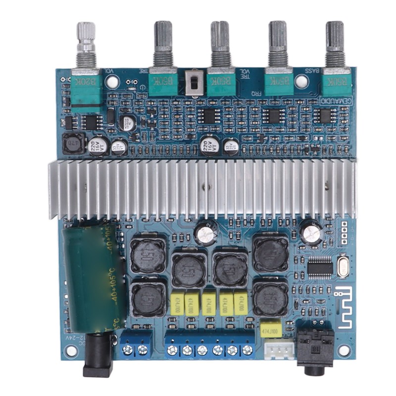 Subwoofer Amplifier Board High Power Bluetooth Audio Amp DC12V‑24V 2.1