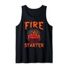 Fire Starter BBQ Grill Flame Enthusiast Tank Top