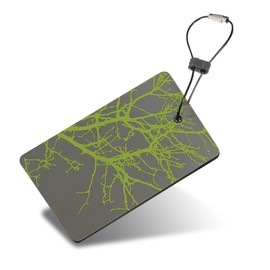 Lewis N. Clark Travel Luggage Tag and Suitcase Identifiers for Women and Men, Carry on, Backpack and More, Green Branches, Single
