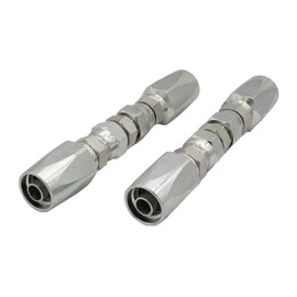Mytee Products 2Pcs Hydraulic Hose Field Repair Kits 1/2" Steel Female JIC w/Adapter - Reusable Hydraulic Fittings for Wire Hydraulic Hose Compatible w/ R2, R16, R17, R19-1/2" Inner Diameter