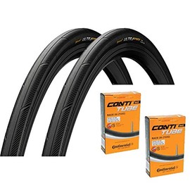 Continental UltraSport 3 Tire and Tube Set of 2 (700 x 25 C-Presta 60 mm)