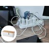 Cable Box with Bamboo Lid, Cable Organiser Box, Cable Storage
