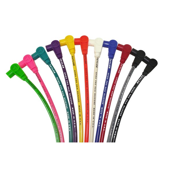 Taylor Cable 76045 8mm race fit Spiro-Pro 8in 135 black