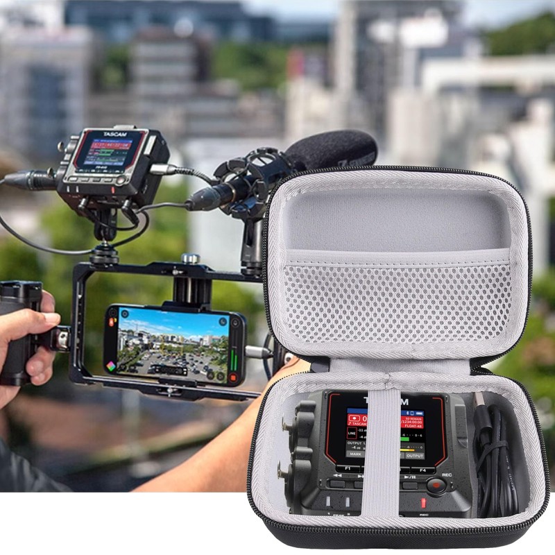 WERJIA Hard EVA Travel Case Compatible with Tascam FR-AV2 Recorder