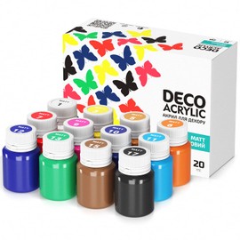 7 Artists Acrylic Paint 12x20 ml Acrylic Paints Set | Model Paints | Ceramic Paint Set | Craft Paint | Acrylic Paint Sets | Acrylic Set | Acrylic Paint Set | For Rock Painting Paper Ceramic Mode
