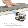 Square Shower Mats for Inside Shower 60x60cm, Loofah Shower Mat