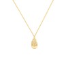 DEMDACO Women's Everyday Fashion Pendant Necklace 16 Inch Gold Hand