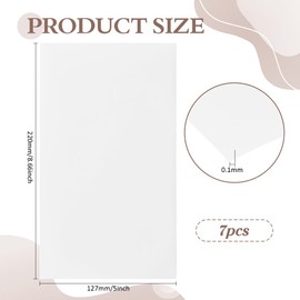 BENECREAT 7 Sheets LED Light Blocking Stickers, 22x12.7cm White Adhensive Light Filters, 10%~40% Light Dimming Sheets, Blackout Light Stickers for Electronics, Alarm Clock, Radio, Cable Box, Monitor