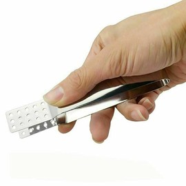 ICE Tongs Stainless Steel ICE Cubes Sugar Buffet BAR Lemon Slices Serving Drink