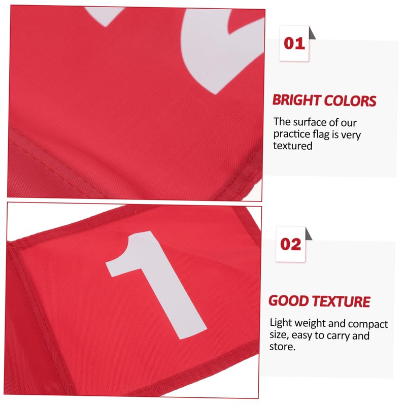 BESPORTBLE 2pcs Golf Set Flags Golfs Practice Flagstick Portable Flagpole