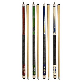 Set of 4 Pool Cues New 58" Billiard House Bar Pool Cue Sticks (SET15~18)